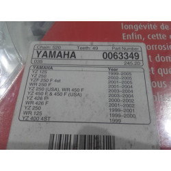 Yamaha  YZ-YSF-WR - Couronne ROCKET ref 0063349 520- 49dents